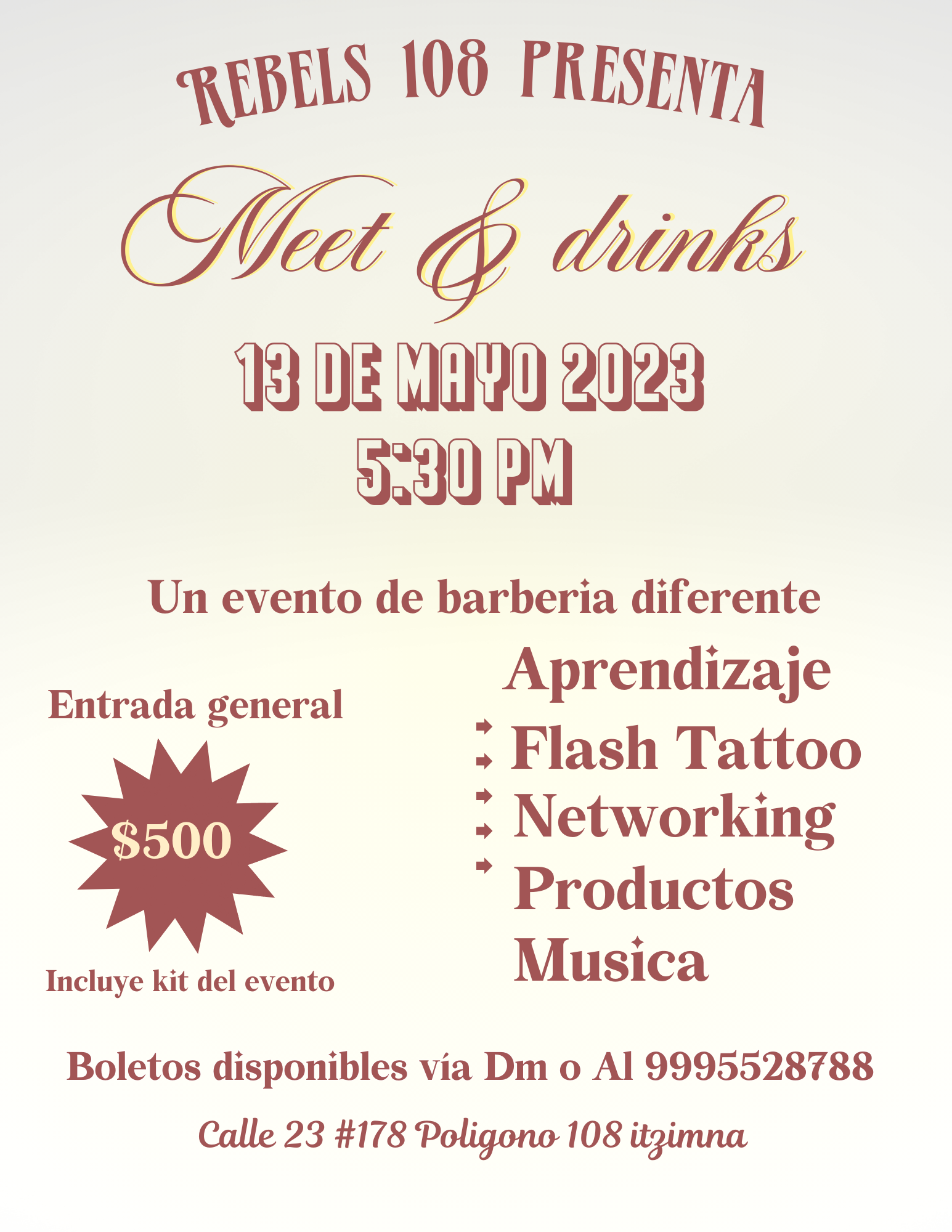 Boletos “Meet and drinks”