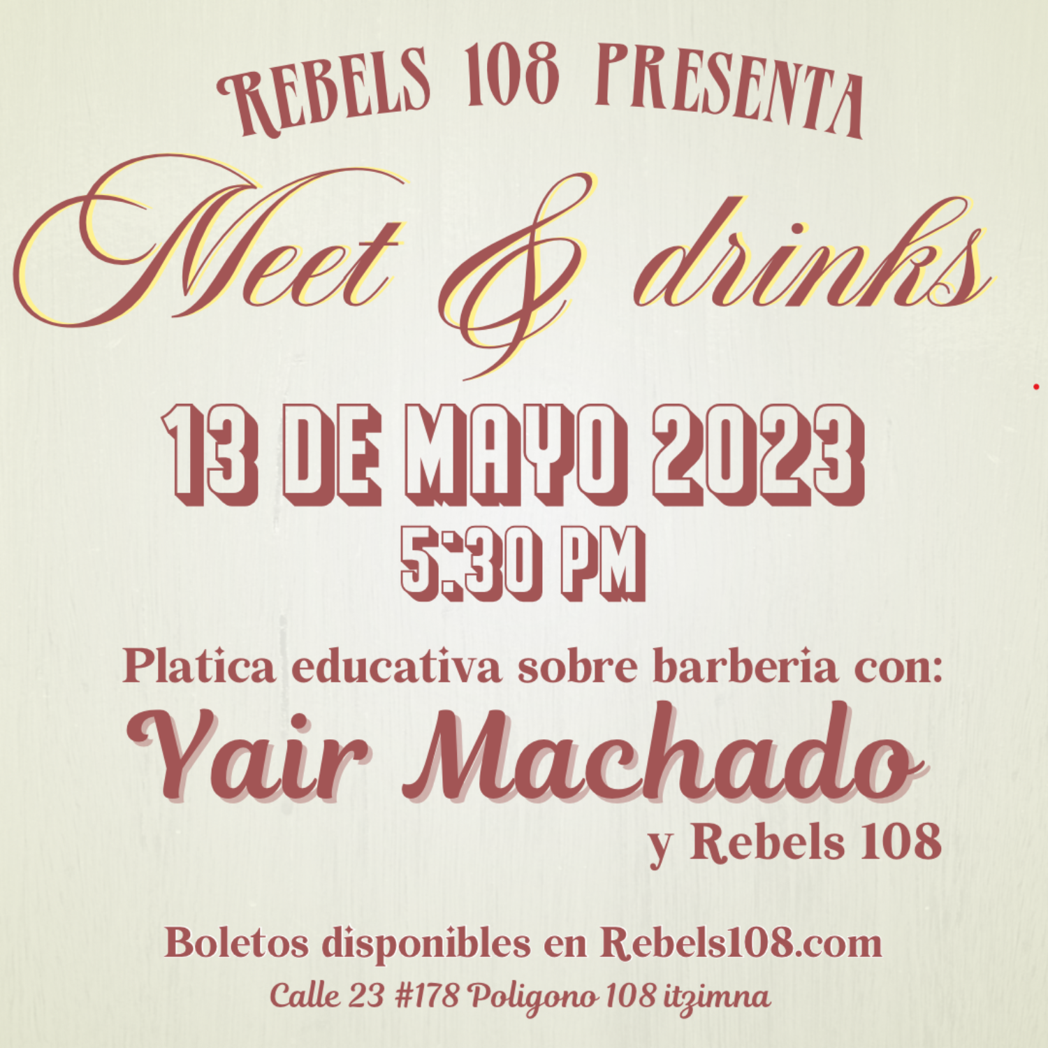 Boletos “Meet and drinks”